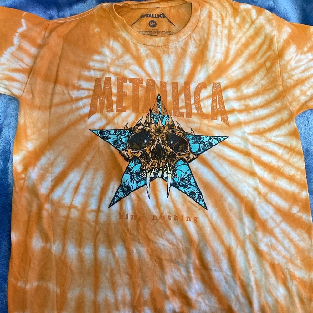 Metallica King Nothing Orange Tie Dye SM T-Shirt